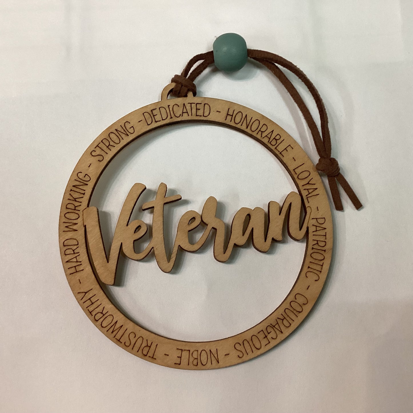 Wood 1 layer Ornament - Veteran