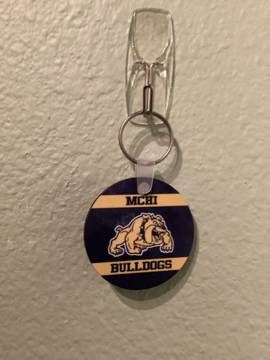 Sublimated Keychain MCHI Bulldogs