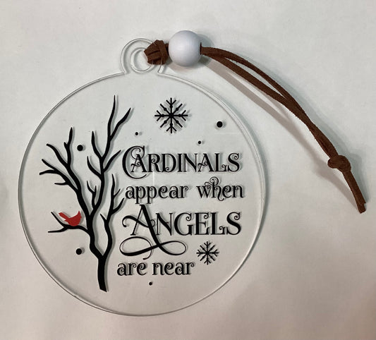 Sublimated Ornament -Cardinals Appear when Angels are Near