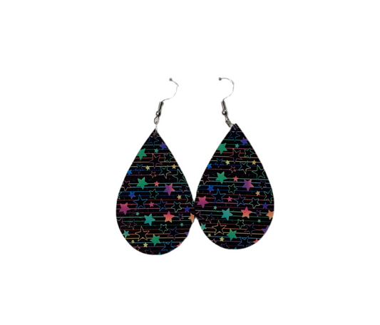 Large Teardrop Sublimated Fashion Earrings- Various designs
