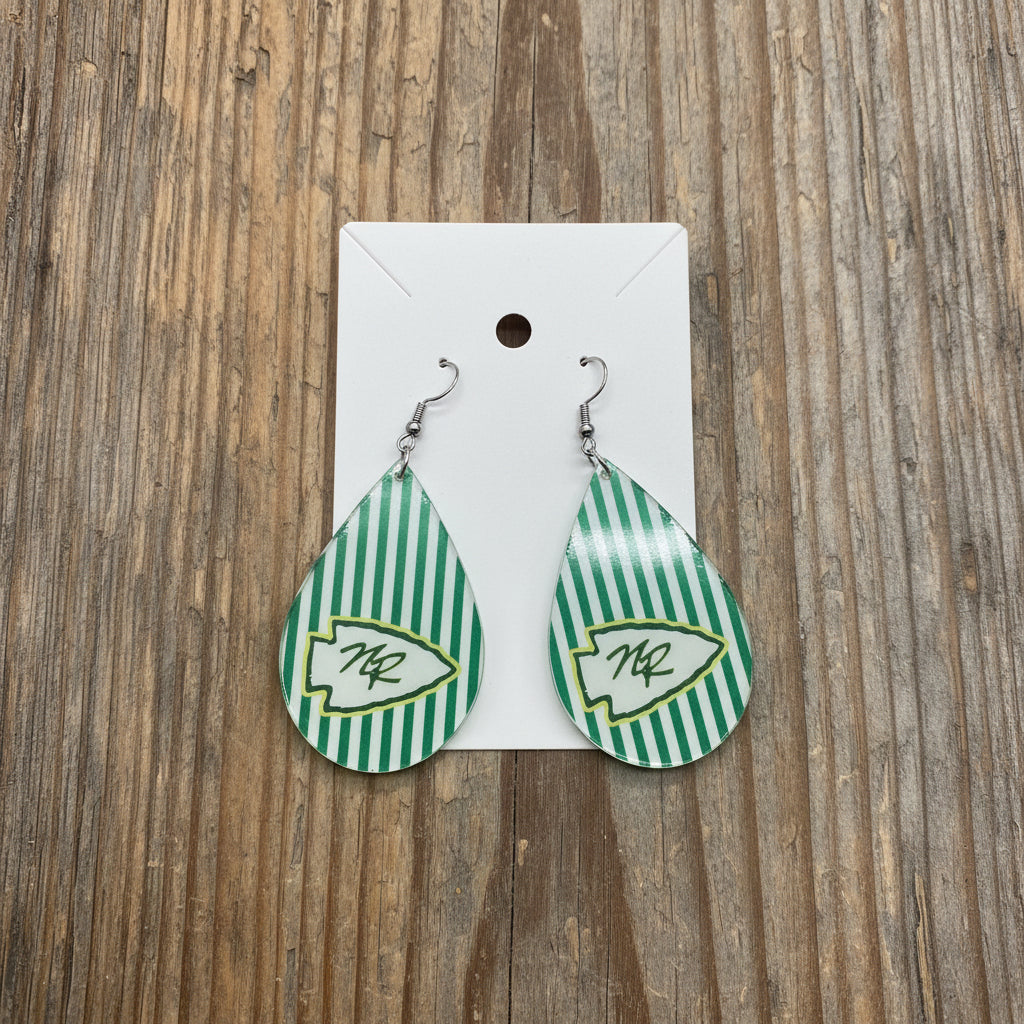 Earrings - Teardrop - Striped Nikki Rowe