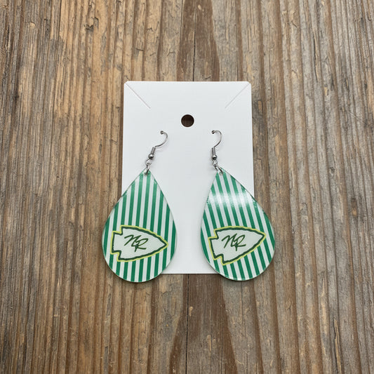 Earrings - Teardrop - Striped Nikki Rowe