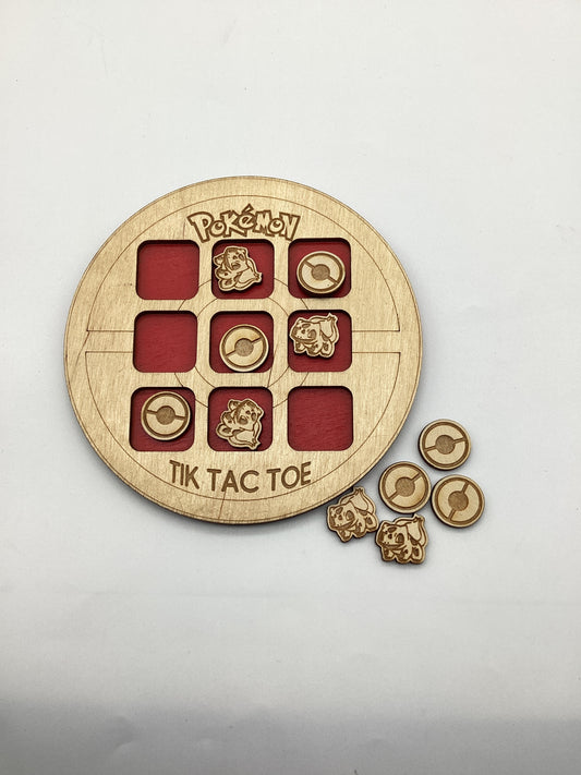 Wood - Pokemon - Tic Tac Toe