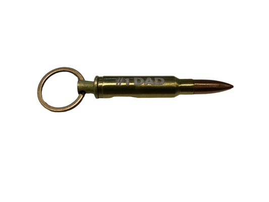 Keychain - Bullet - Bronze - #1 Dad