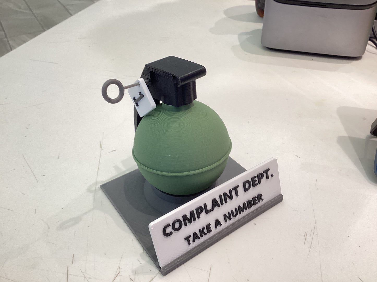 Complaint dept. 3D grenade