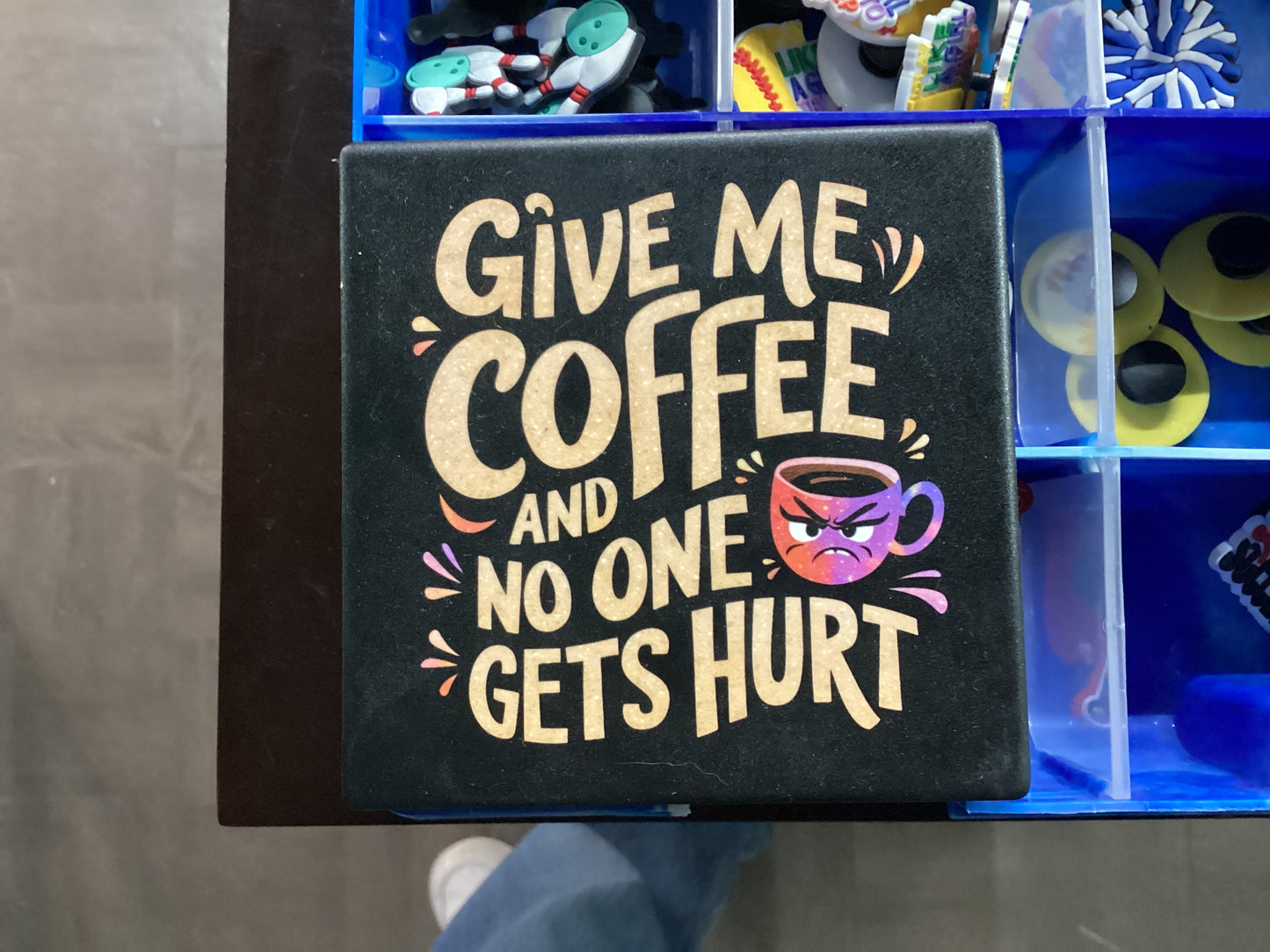 Coasters - sublimated tile - coffee