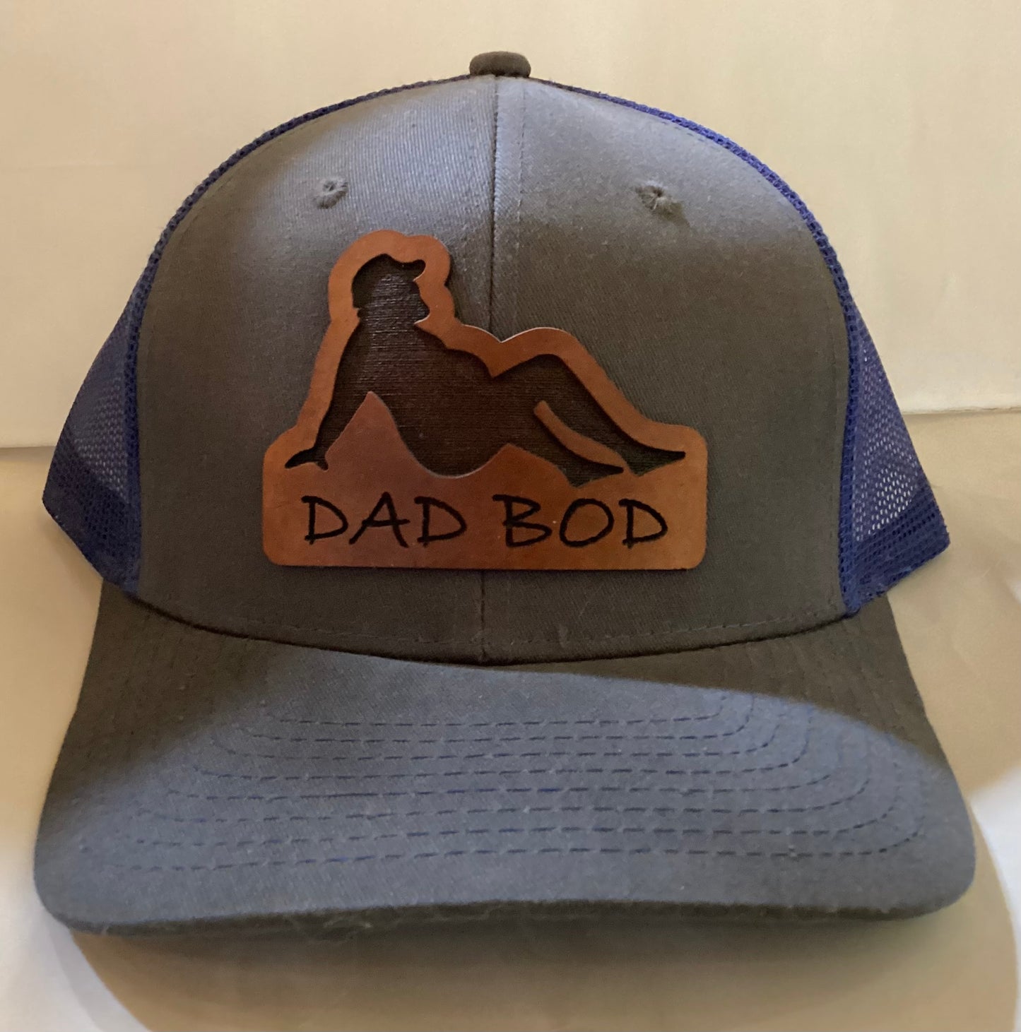 Leather Patch Trucker Hat- O