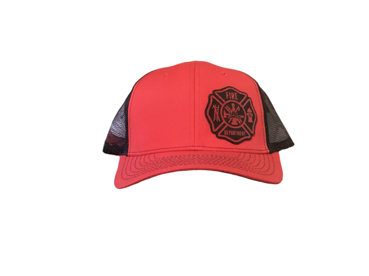 Leather Patch Trucker Hat- O