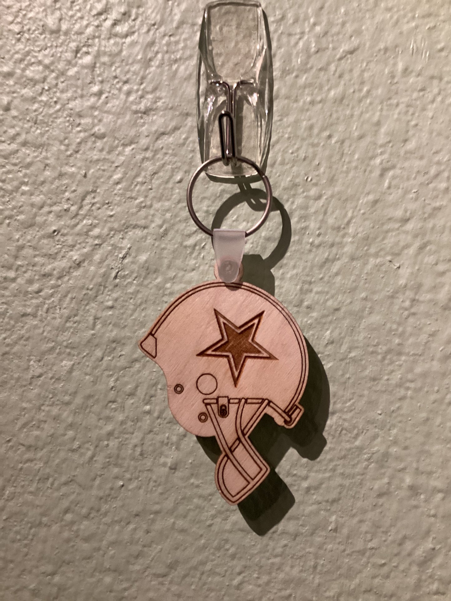 Cowboys Keychain - Wood