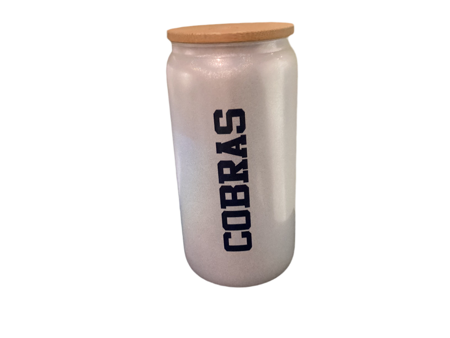 16 oz Glitter Cup - Cobras