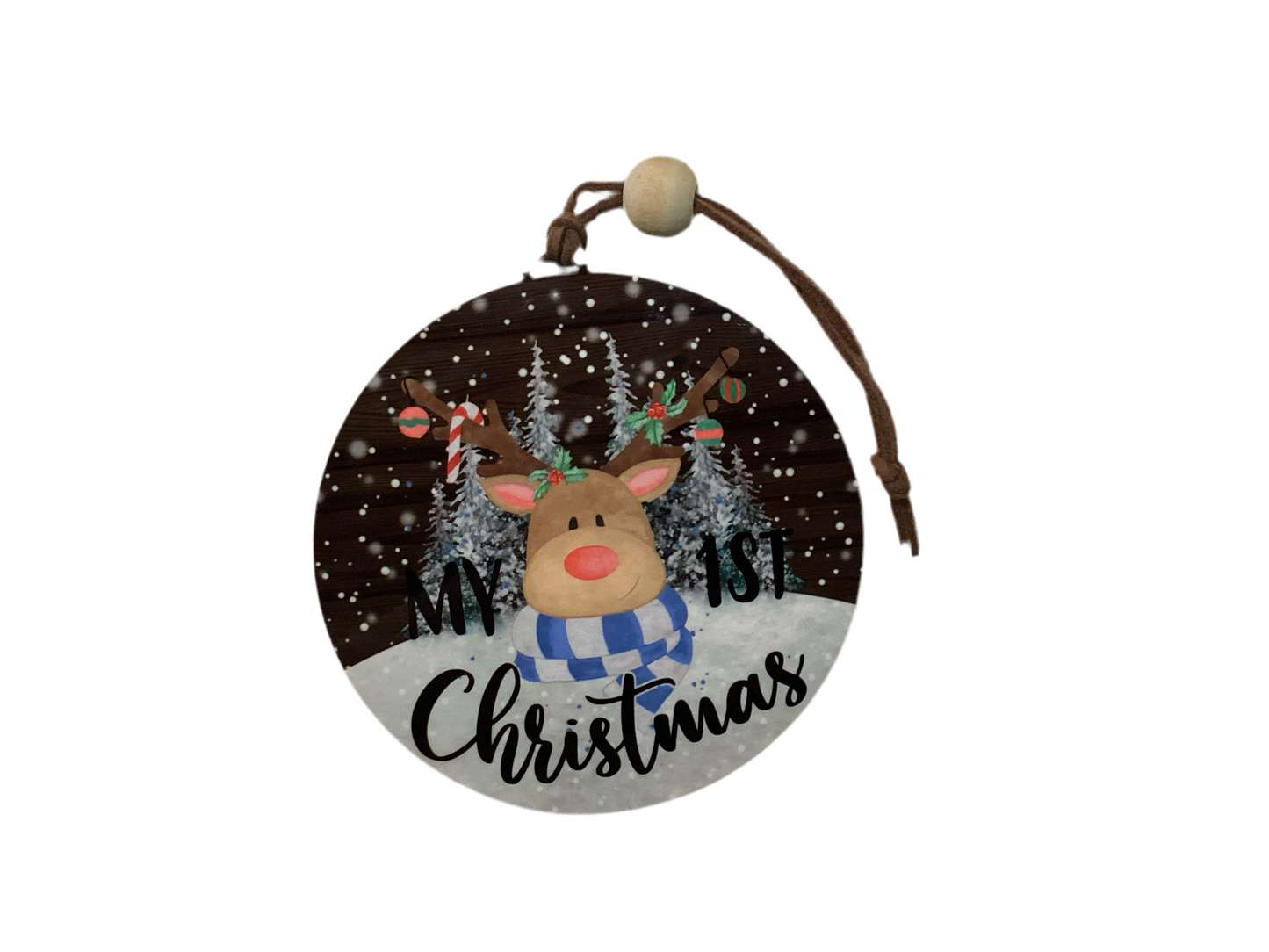 Sublimated ornament- My 1st Christmas Boy