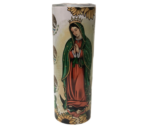 20 oz Tumbler - Lady of Guadalupe Sunflowers