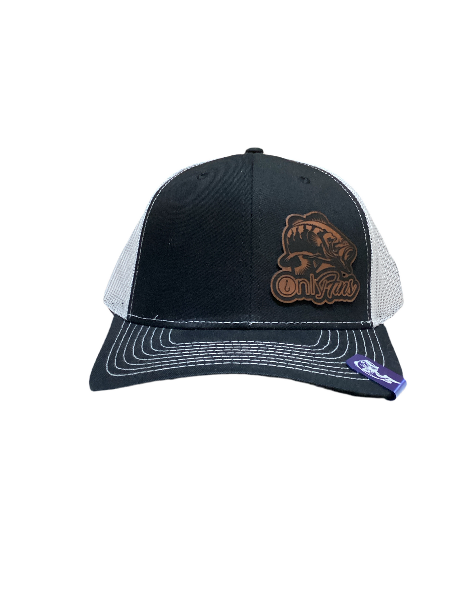 Leather Patch Trucker Hat- O