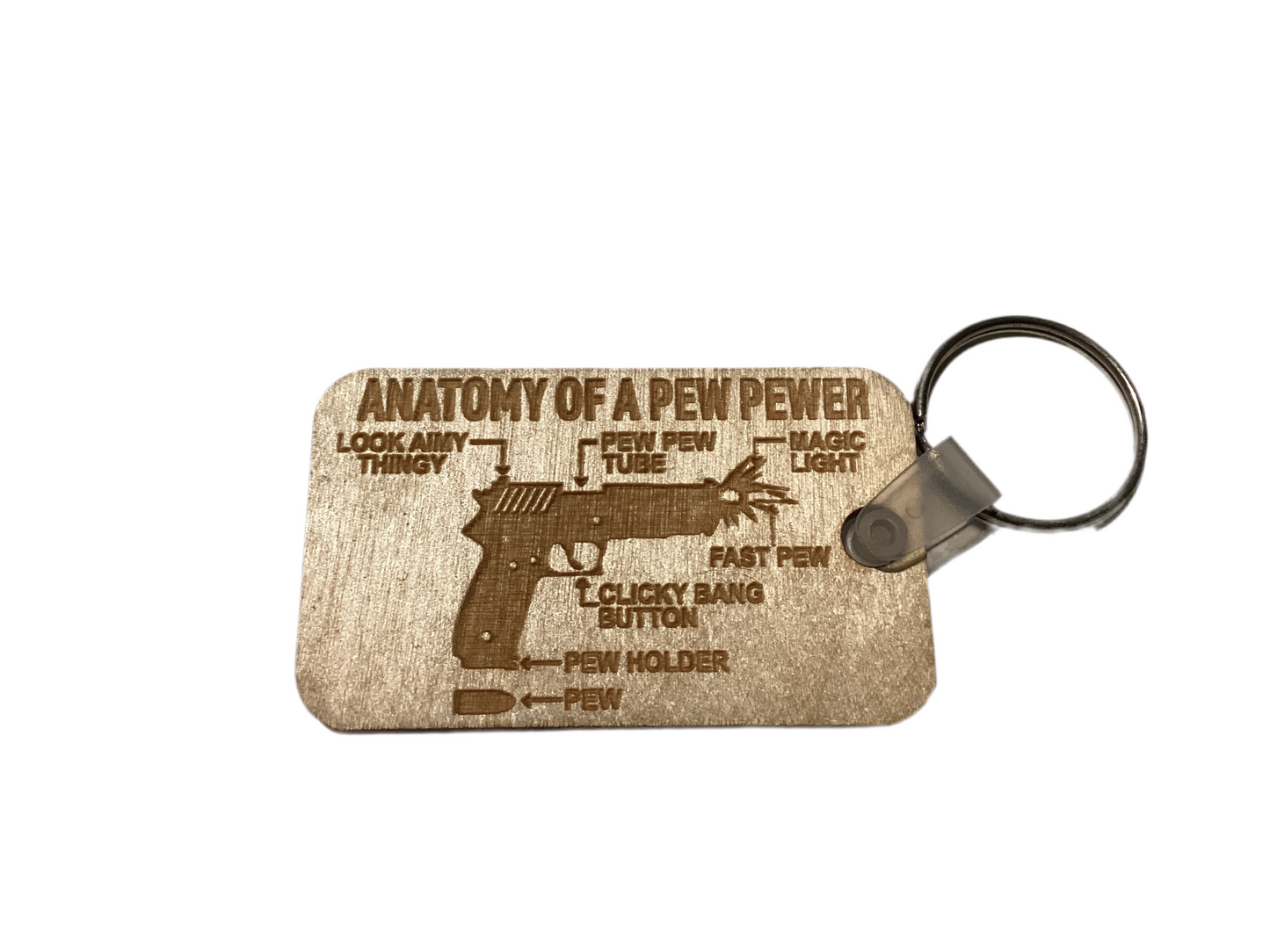 Keychain - Anatomy of a Pew Pewer