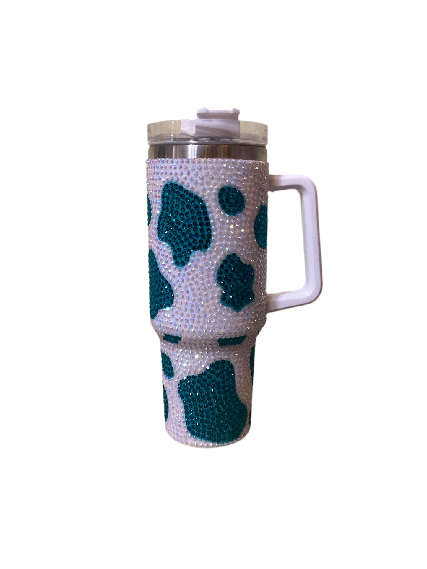 40 oz Cup - Bling Cow Print