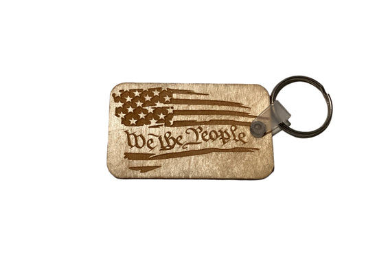 Keychain - Flag - We The People