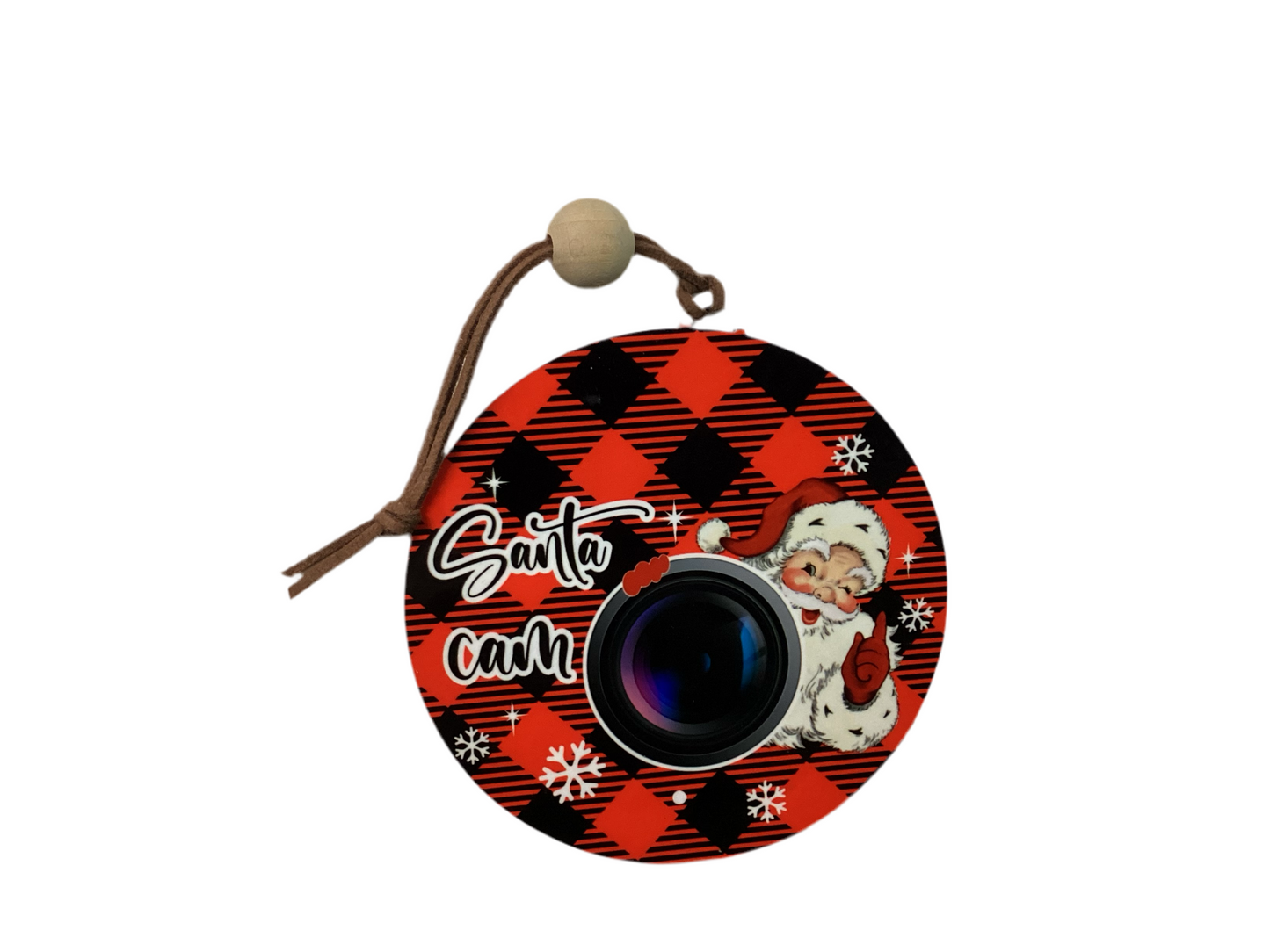 Sublimated Ornament - Santa Cam