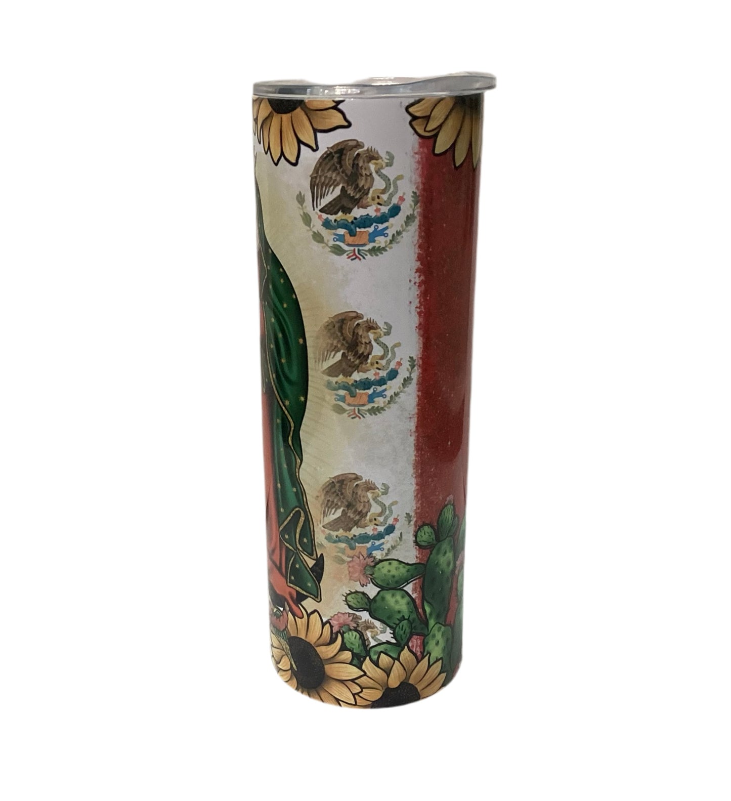 20 oz Tumbler - Lady of Guadalupe Sunflowers