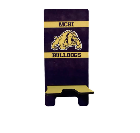 Sublimated Phone Stand - McHi Bulldogs