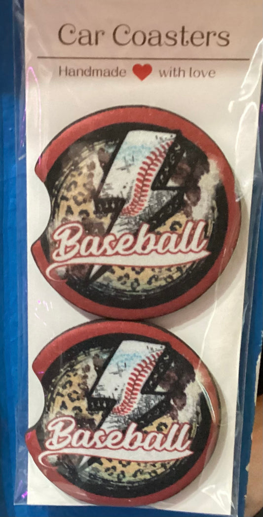 Coasters - Car- Baseball