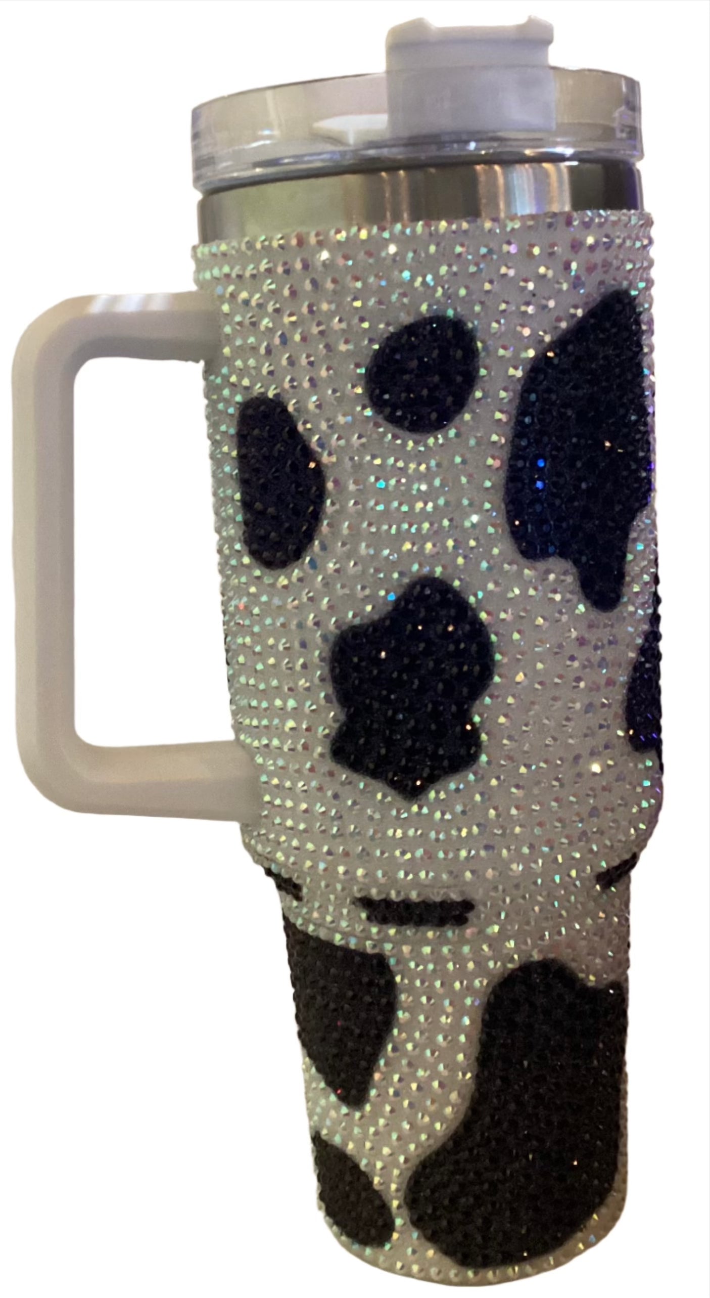 40 oz Cup - Bling Cow Print