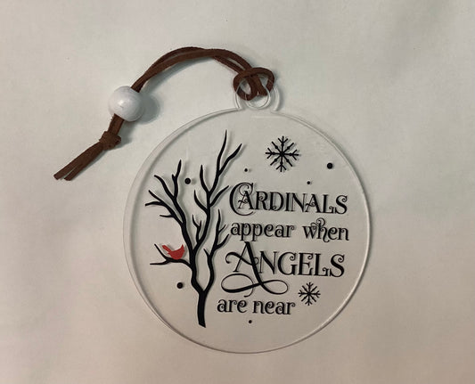 Sublimated Ornament -Cardinals Appear when Angels are Near