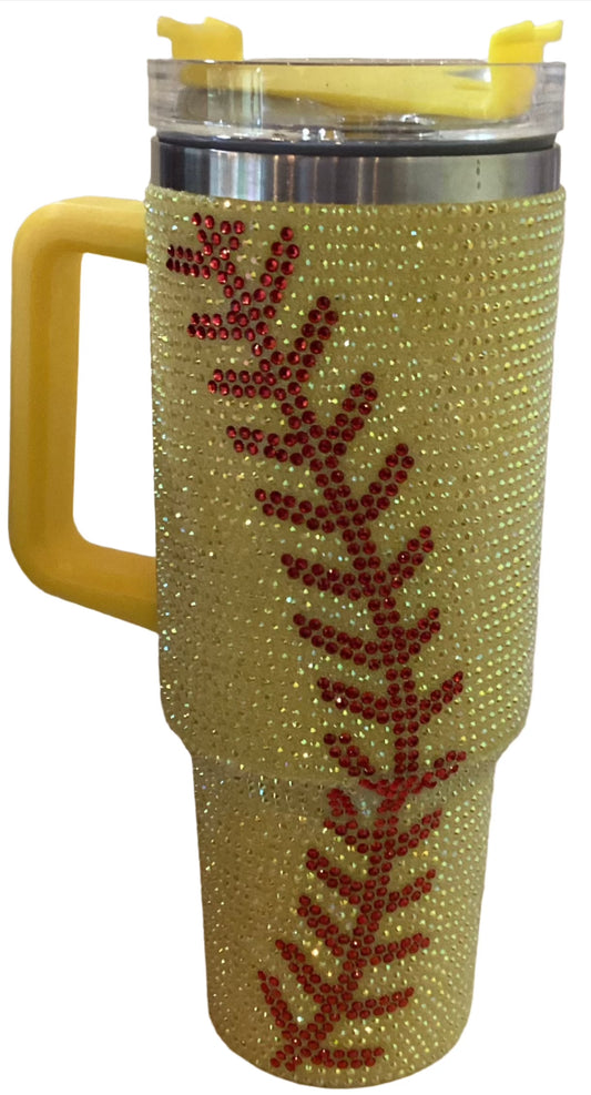 40 oz Cup - Bling Softball