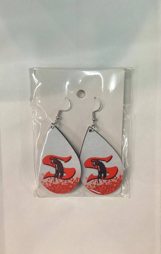 Large Sublimated Earrings- Teardrop - Sharyland