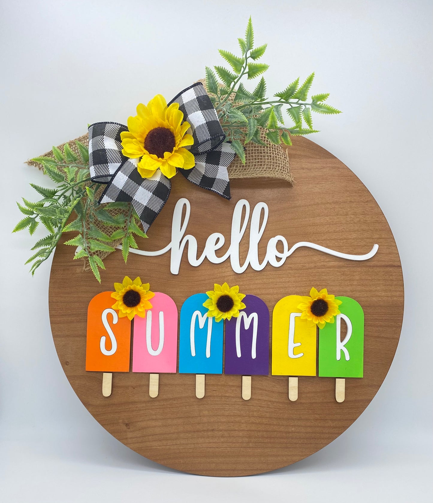 16 in Hello Summer Door Hanger