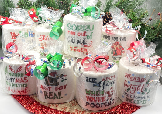 Christmas - Toilet Paper Gag Gift - (2 for $10)